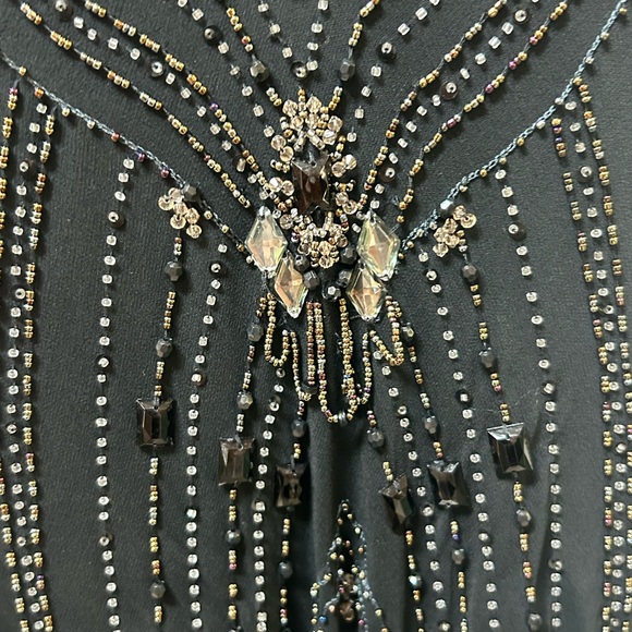 💶SOLD💶Vintage silk Sue Wong Nocturne beaded dress - Picture 7 of 10